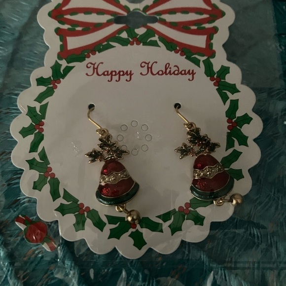 COPY - NIP 💖 - Happy Holidays Jingle Bell earrings + Christmas Tree Necklace 🆕 - Picture 2 of 3